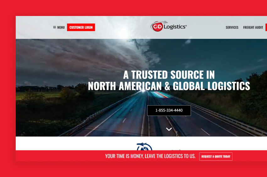 CD Logistiek Websitesjabloon